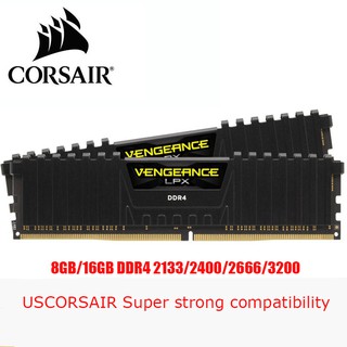 NEW CORSAIR Vengeance LPX 8GB 16GB DDR4 2400Mhz / 2666Mhz 3200MHZ Module PC4-19200/21300 Desktop DIMM RAM memory
