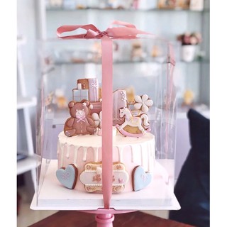 Transparent Cake Box for 10 to 14 inch size cakes (8)