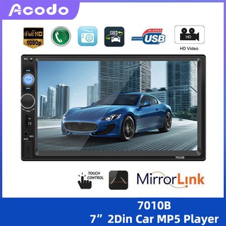 7010B 7" inch Double 2Din Car Stereo MP5 Player FM Radio USB/TF/Android & IOS Phone Mirrorlink