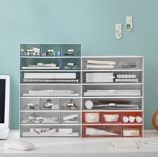 【❤️FREE GIFT❤️】Desktop Storage Box Home Cosmetic Storage Box for Office Multi-Function Free Combination Storage Box