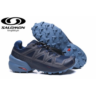 【100%Original】 Salomon/solomon Speed Cross 5 Outdoor Professional Hiking sport Shoes Black blue40-46