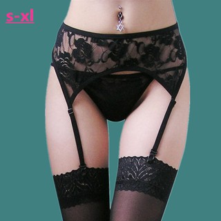 European and American plus size garter belt suit lace sexy long tube stockings