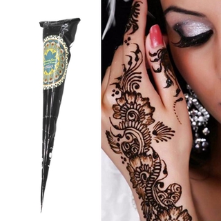 Black Brown Henna Cones Indian Henna Tattoo Paste For Temporary Tattoo Body Art Sticker Natural Body Paint Tattoo