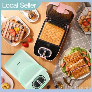 【COD 】sandwich maker breakfast machine waffle machine multi-function heating toast press toaster