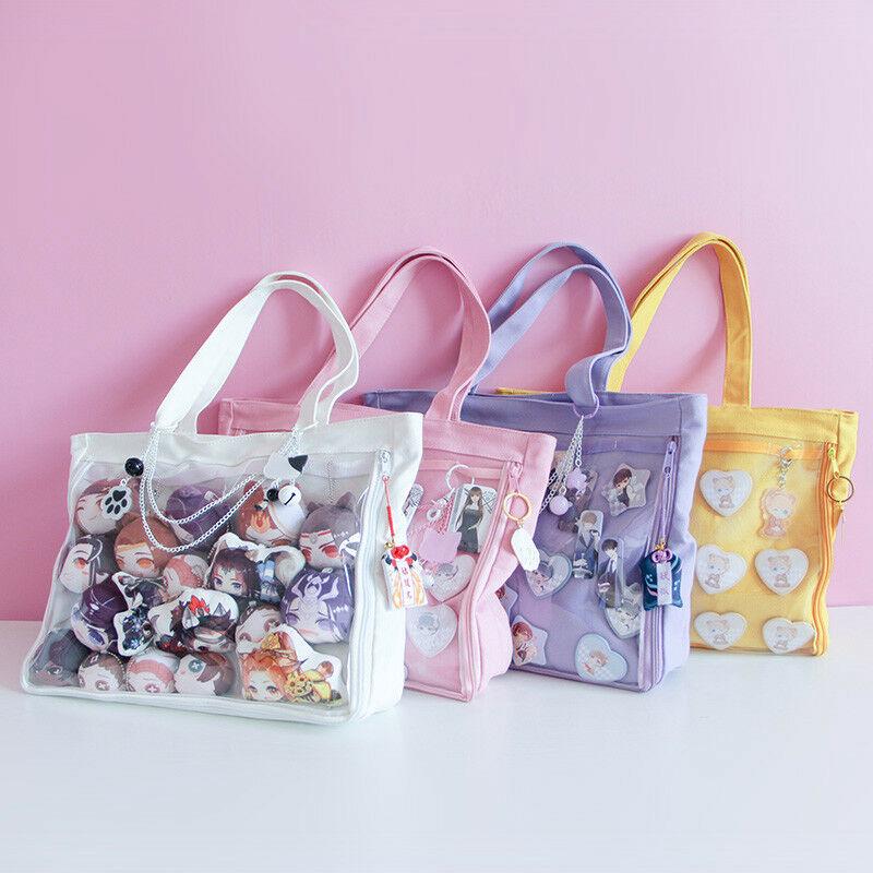 Japanese Sweet Lolita Small Fresh Harajuku Canvas Handbag JK Itabag Cosplay Girl