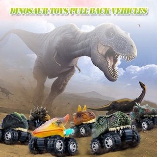 6 styles Mini Pull Back Dinosaur Car Mini Dino Car Dinosaur Vehicle Kids Toys Car Sets Kits Childen Kids Christmas gift
