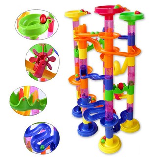 105pcs/Set Deluxe Marble Race Game Marble Run Play Kid Gift