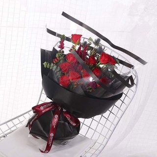 ◎﹉℗20in1 Pack Half See Through Lining Wrappers Bouquet Wrapping Material (Waterproof)
