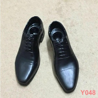 ﹉№1/6 Male Black Leather Shoes Boots Accessories Constume F 12" Action Figure Body