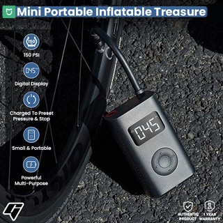 Mijia Mini Portable Inflatable Treasure Pump Tire Pressure Air Digital Inflator (1)