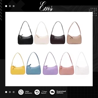 EMS fashion Simple Elegant Korean Bag Women Small Shoulder Bag Pure Color Casual Sling Handbags