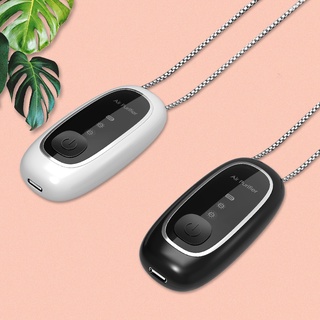 （COD） 2021 Upgraded Wearable Air Purifier USB Charger Portable Personal Air Purifier Necklace with Negative Ion Air Freshener