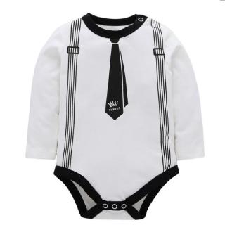 Gentleman Style Baby Jumper Infant Onesie Romper 100%Cotton Clothes Bodysuit for Newborn Boys Girls (4)
