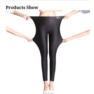 Plus size Premium Quality High Elastic Pants/Leggings for women High Rise Waist Thick Shiny Leggings