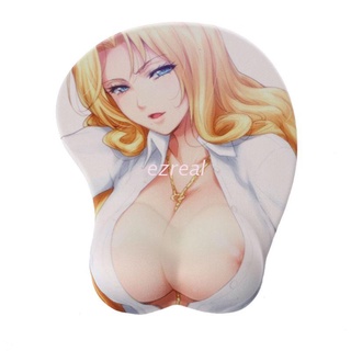 ez Creative Cartoon Anime 3D Sexy Beauty Chest Silicone Mouse Pad Wrist Rest Support