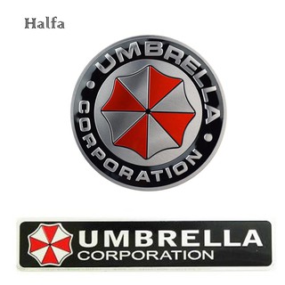 HL☆3D Aluminum Corporation Umbrella Badge Car Trunk Sticker Self Adhesive Decal