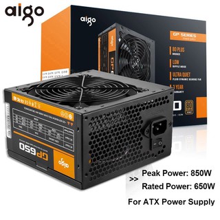 【3-Year Warranty】Aigo GP650 Power Supply 650W 80PLUS BRONZE 220V PC Power PSU 650w E-sports Max 850W Power Supplies Cooler For Computer 12V ATX 12CM Fan Power Supply for PC with Switch Button