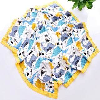 Four Layers 70% Bamboo 30% Cotton Muslin Baby Blanket Swaddle Wrap For Newborn Blankets Swaddling