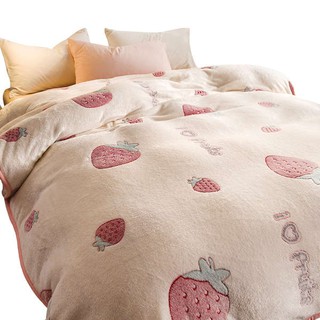 Blanket ✽Blanket Quilt Summer Thin Coral Fleece Small Blanket Thicken Winter Flannel Sheet People Office Nap Blanket✥