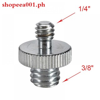 1/4" to 3/8" Male Threaded Screw Adapter for Camera Tripod