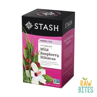 Stash Tea Wild Raspberry Hibiscus Herbal Tea (20 ct) (1)