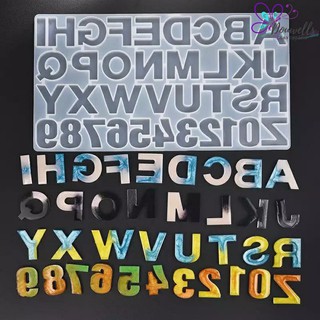 Big Alphabet and Number Resin Mold 4cm Letter for Uv and Epoxy Resin