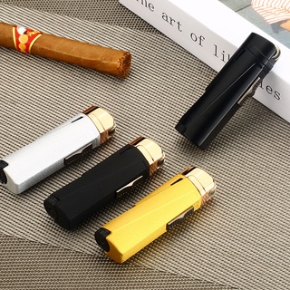 IgniterNet Red Three Direct Punching Windproof Lighter Inflatable Creative Personality Point Cigar