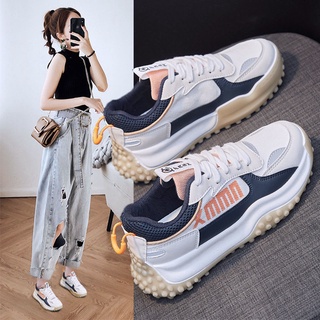 2021Dad Shoes Women's Spring and Autumn New Breathable Casual Sneakers Internet Hot Thick Bottom All