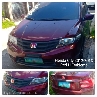 Honda Red H Emblems (Front and Rear) (7)