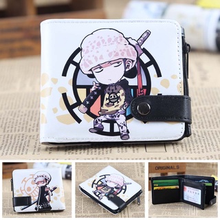 One piece wallet men and women short student teenagers children Luffy Zoro secondary cartoon anime coin purse