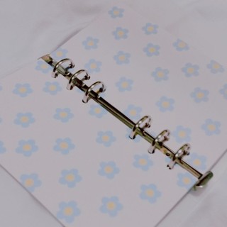 A6/A7 Cow print, Hobicore / Rainbowcore , Flower Pattern Binder Refill / Loose Leaf Pack (6 Sheets) (2)