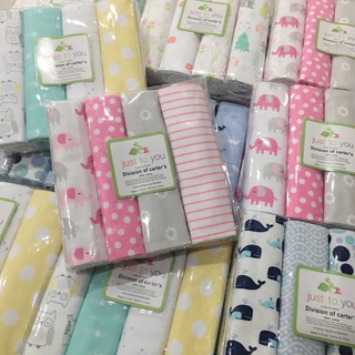baby essentialsbaby toykids toys▦◙♠4pcs Flannel Baby Receiving Blanket Just To You Girls
