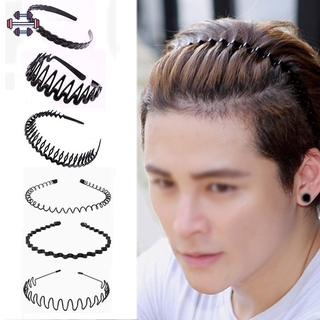 [COD/READY]Metal Hairband Headband Men Women Plastic Sports Fitness Hair Band Hoop Headband YKT
