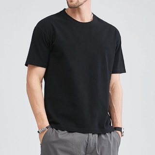 T-shirts For Men Easy Style Fashion Korean Plain Color Men Apparel T Shirt Mens