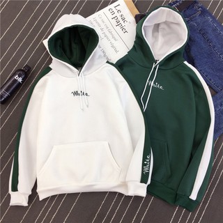 Couples Spring Autumn Loose Color Long Sleeve Sweater Hoodie