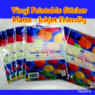 Vinyl Sticker Printable Matte - A4 - Good Quality - /pack