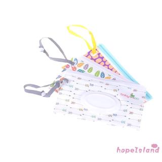 HOPEISLAND Clean Wipes Carrying Case Wet Wipes Bag Cosmetic Pouch Wipes Container Optional