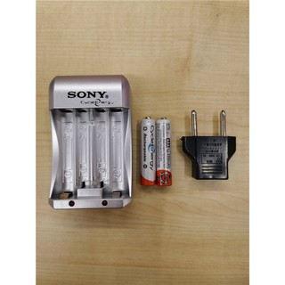 ☜♠¤AA and AAA battery charger SONY Compact Charger With Rechargeable Battery with 2pcs Batteries