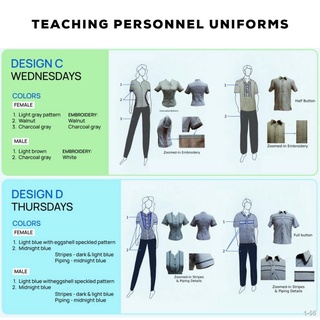 ℡✚Prescribed School Teacher Uniform Female Set - By DepEd Official Standard - High Quality (2)