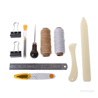 Loner New 16 Pcs Bookbinding Kit Starter Tools Set Bone Folder Paper DIY Crafts Sewing