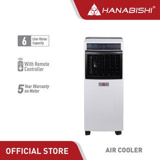 Hanabishi Air Cooler HAC650 6liter water Tank Capacity Portable Air Cooler with Remote