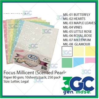 Focus Millicent Perfumed Pearlescent Paper (80GSM) SHORT SIZE