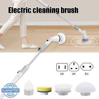 （Lowest price） Bathroom Scrubber Cleaning Brush Electric Spin Scrubber Power Brush Floor Scrubber Cordless Shower Scrubber for Tub Tile