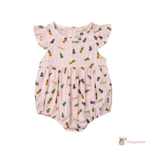 EHE-Cute Baby Girls Floral Romper Bodysuit Babygrows/Vest