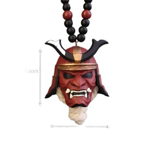 Spot✲♚Japanese Oni Samurai Helmet Car Hanging accessor Face Protective Samurai cosplay Masks Decorat
