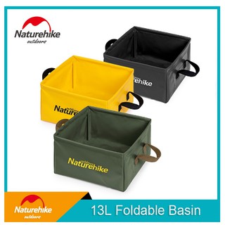 [Spot]Naturehike Folding Basin Portable Outdoor Travel Folding Bucket 13L Large Capacity Camping Gar