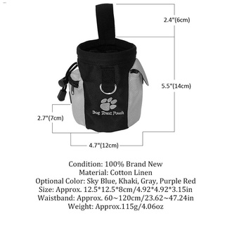 Dog Food☏♦□Outdoor Dog Training Treat Bags Pet Feed Pouch Snack Reward Waist Pocket Trainer Bag Pet