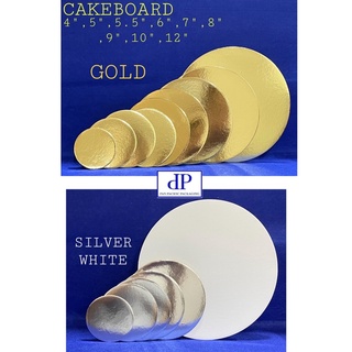 Cakeboard Gold / Silver 4" 5" 5.5" 6” 7” 8” 9” 10” 12”