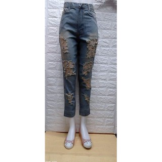 Thailand fashion high waist pants punny jeans brand