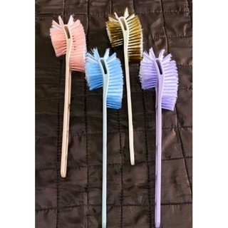 ♥️HEAVY DUTY SIDE BY SIDE TOILET BRUSH 19 INCHES LONG (ASSORTED COLORS ONLY)♥️